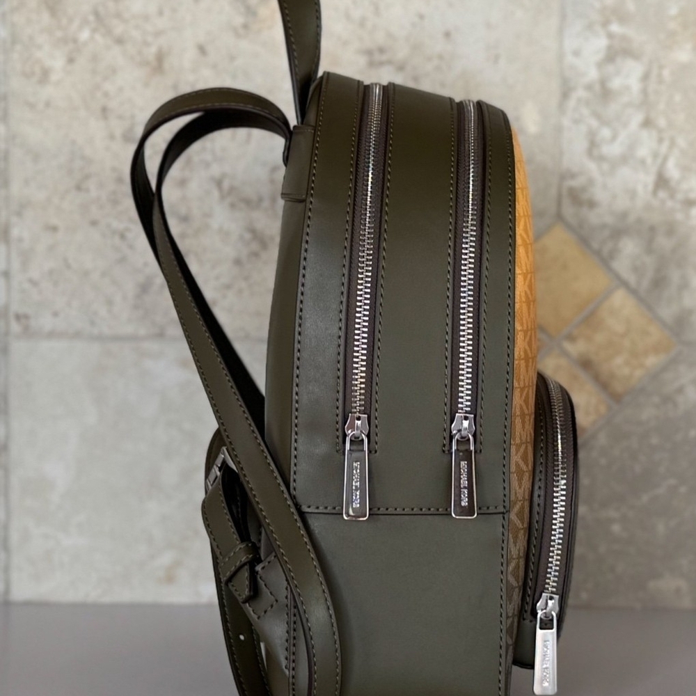 Michael Kors Olive Ombre Backpack with Olive Wallet - Picture 6 of 8